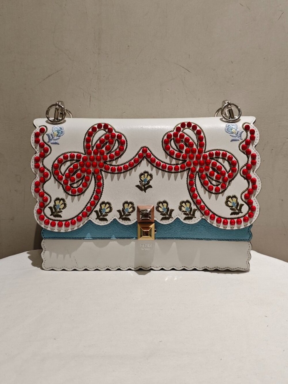 Fendi Limited Edition Kani Calfskin Crossbody Bag